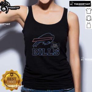 Official Bud Light Buffalo Bills tank top featuring team colors and logo, perfect for game day or summer outings.