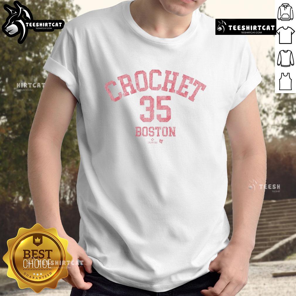 Alt Text: Official Garrett Crochet October Crewneck T-Shirt in vibrant colors, perfect for fall fashion and cozy layering.
