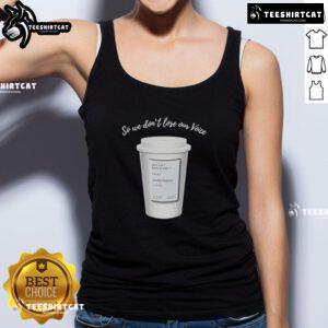 Mint Majesty Tea Order tank top featuring 'So We Don't Lose Our Voice' design, perfect for tea lovers and casual wear.