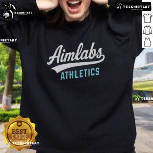 Premium Aimlabs Athletics Logo Sweatshirt featuring a stylish design for gamers and fitness enthusiasts.