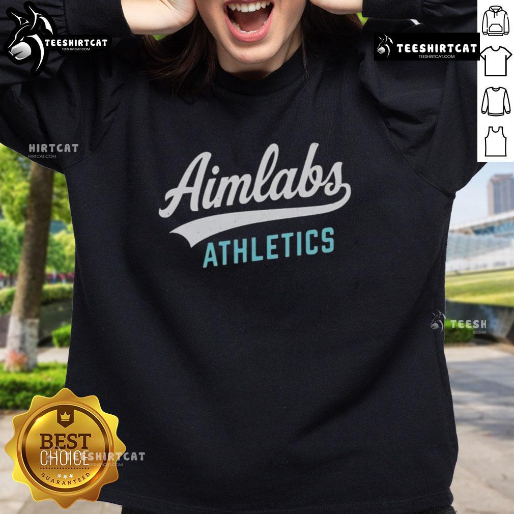Premium Aimlabs Athletics Logo Sweatshirt featuring a stylish design for gamers and fitness enthusiasts.