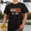 Premium Bud Light Cleveland Browns Team T-Shirt featuring team colors and logo, perfect for fans and game day attire.