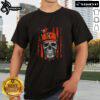 Alt Text: Premium Cincinnati Bengals NFL Skull T-Shirt featuring American flag design for football lovers. Perfect game day apparel.