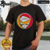 Premium NFL Kansas City Chiefs Grateful Dead Stealie T-Shirt featuring iconic artwork and vibrant colors for fans.