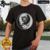 Premium NFL Oakland Raiders Grateful Dead Stealie T-Shirt featuring vibrant graphics and a unique design for fans.