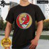 Alt Text: Premium NFL San Francisco 49ers Niners Grateful Dead Stealie T-Shirt featuring iconic design and vibrant colors.