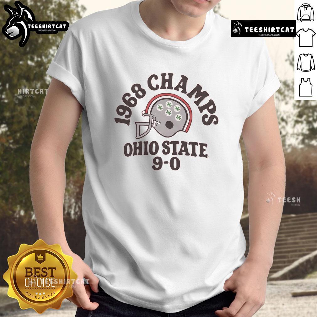 Premium Ohio State National Champs 1968 9-0 T-Shirt showcasing vintage design for true Buckeyes fans.
