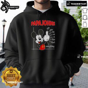 Premium Papa John's x Mickey Fluff Off You Me Us This That Everything Hoodie in stylish design and vibrant colors.