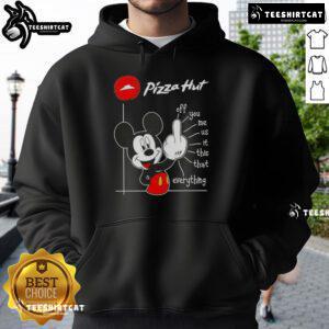 Premium Pizza Hut x Mickey Fluff Off hoodie featuring vibrant graphics and cozy design for ultimate comfort and style.