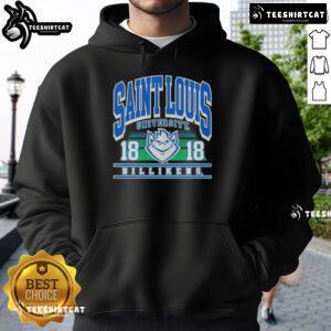 Premium Saint Louis University Billikens Est 1818 hoodie showcasing the school's logo and stylish design for fans.