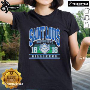 Premium Saint Louis University Billikens Est 1818 Ladies Tee featuring stylish design for proud SLU fans.