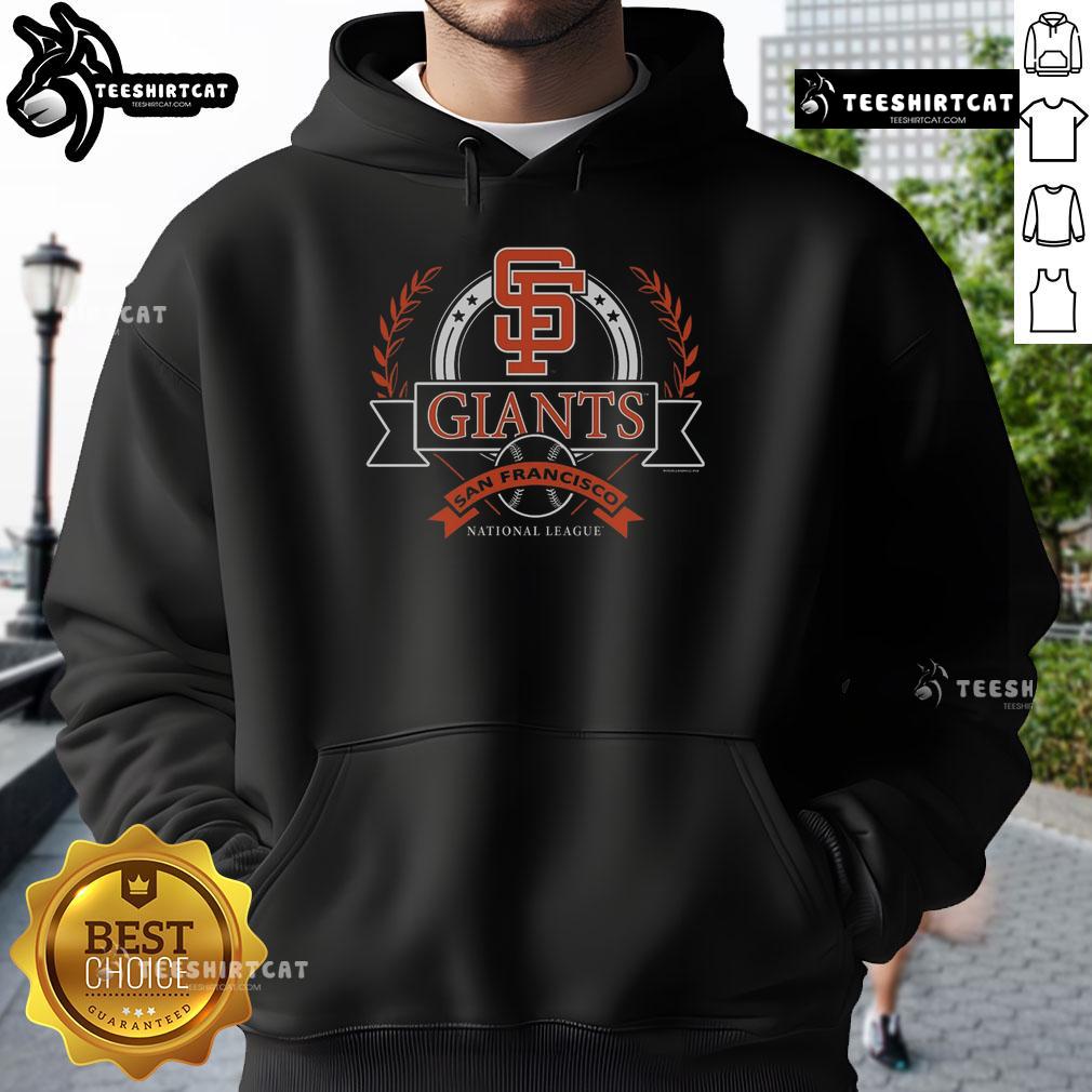 Premium San Francisco Giants Black Cooperstown Crest Arch Hoodie, featuring a stylish design and team logo for fans.
