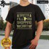 Premium Santa Fill My Shopping Cart T-Shirt featuring a festive design perfect for holiday shopping and Christmas cheer.