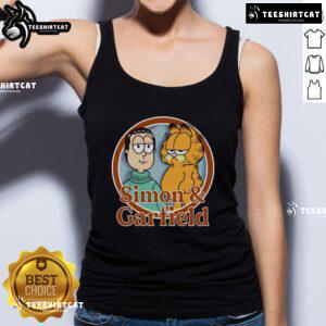 Premium Simon & Garfield Tank Top featuring vibrant graphics and a comfortable fit, perfect for casual summer wear.