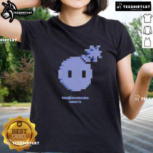 Premium The Hundreds X Meebits Pixel Ladies Tee featuring vibrant pixel art design and stylish fit for women.