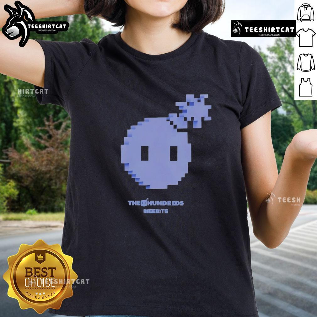 Premium The Hundreds X Meebits Pixel Ladies Tee featuring vibrant pixel art design and stylish fit for women.