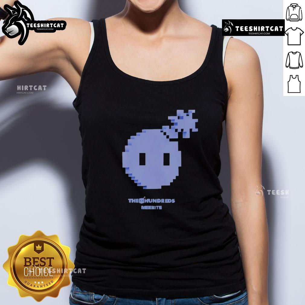 Alt Text: Premium The Hundreds X Meebits Pixel Tank Top featuring vibrant pixel art and a stylish design for casual wear.