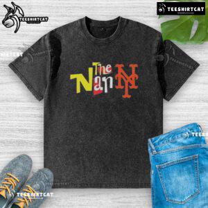 Premium The Nanny New York Mets washed t-shirt featuring a vintage design, perfect for fans and collectors.