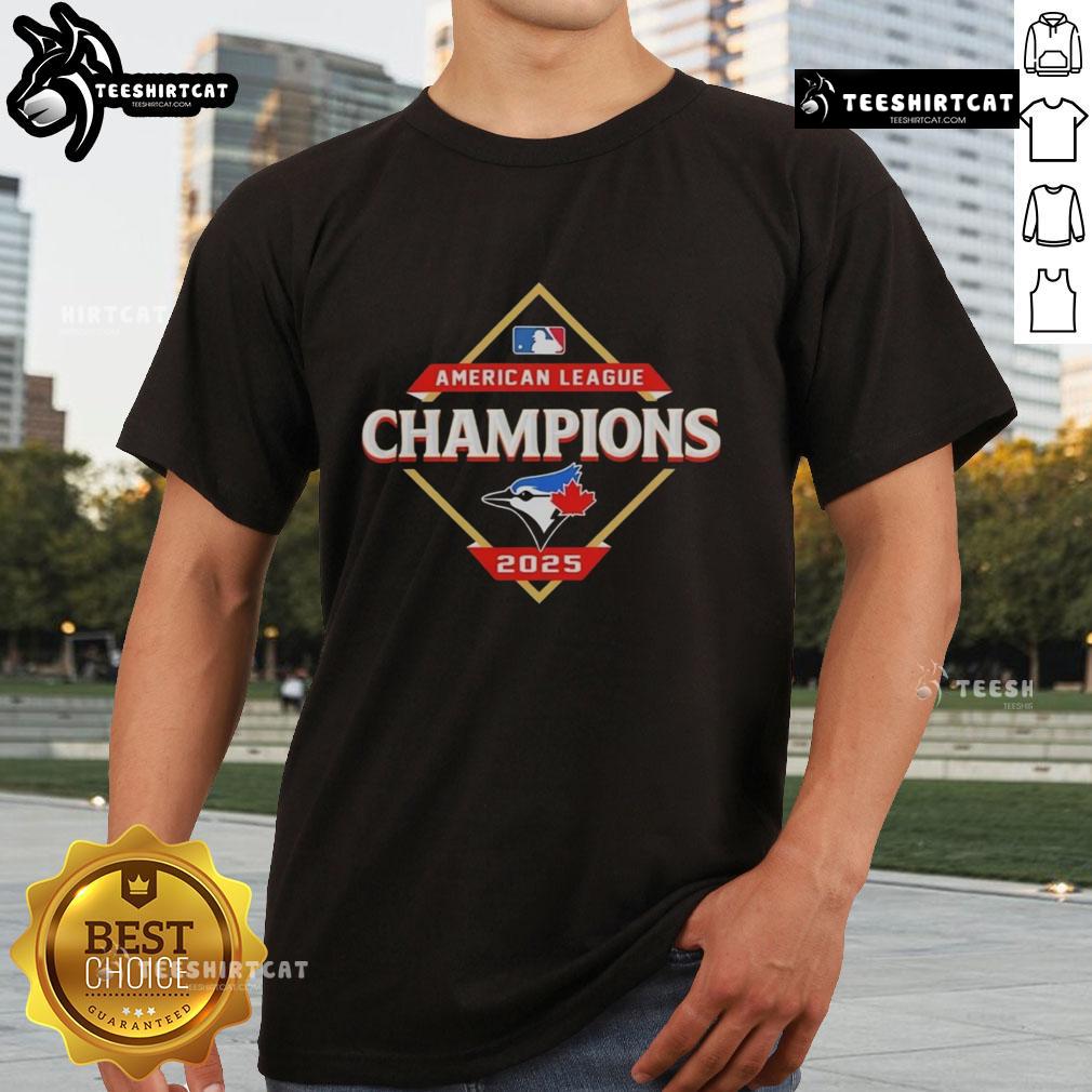Premium Toronto Blue Jays World Series 2025 AL Champions T-Shirt featuring team logo and vibrant design.