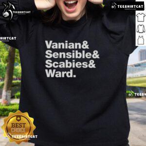 Premium Vanian Sensible Scabies and Ward sweatshirt featuring a stylish design and comfortable fit for casual wear.