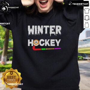 Premium Winter Hockey Logo Sweatshirt featuring a stylish design and warm fabric, perfect for hockey fans.