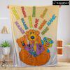 Pretty Bear In The Big Blue House Cartoon Blanket Fleece Customized Blanket