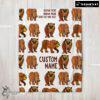 Pretty Brown Bear Brown Bear Blanket Fleece Customized Blanket