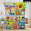 Pretty Cartoon Baby First TV Quilt Velveteen Cute Blanket Fleece Customized Blanket