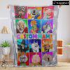 Pretty Cartoon Sing Character Blanket Fleece Customized Blanket