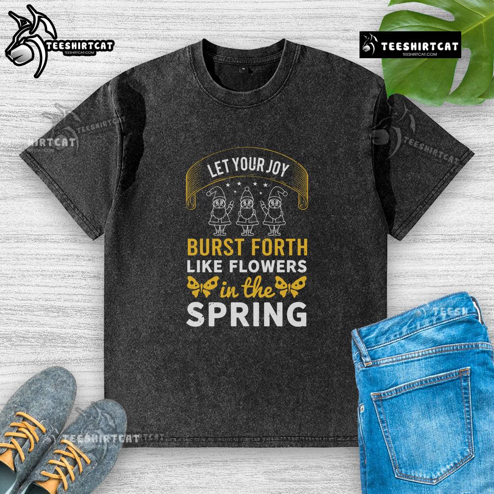 Pretty washed t-shirt featuring bright flowers, inspiring joy and spring vibes, perfect for casual spring outfits.