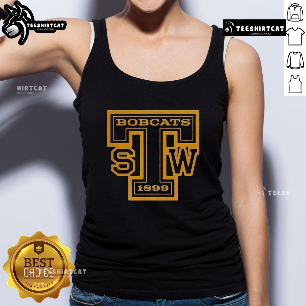 Top Maroon Southwest Texas Bobcats Cuar Tank Top from Texas State 1899, featuring a stylish design perfect for fans.