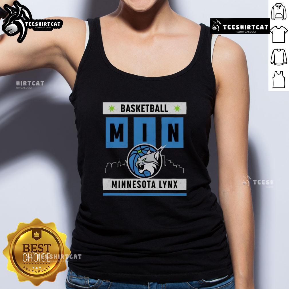 Top Minnesota Lynx basketball skyline tank top featuring vibrant team colors and stylish design, perfect for game day.