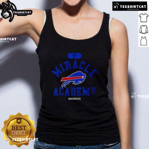 Alt Text: Buffalo Bills Miracle Academy Nahmias tank top featuring vibrant team colors and logo, perfect for NFL fans.