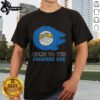 Awesome Star Wars-themed Los Angeles Chargers t-shirt featuring iconic characters and team colors for fans.