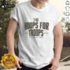 Nice Hoops For Troops Philadelphia 76ers basketball t-shirt featuring team colors and logo, perfect for fans.