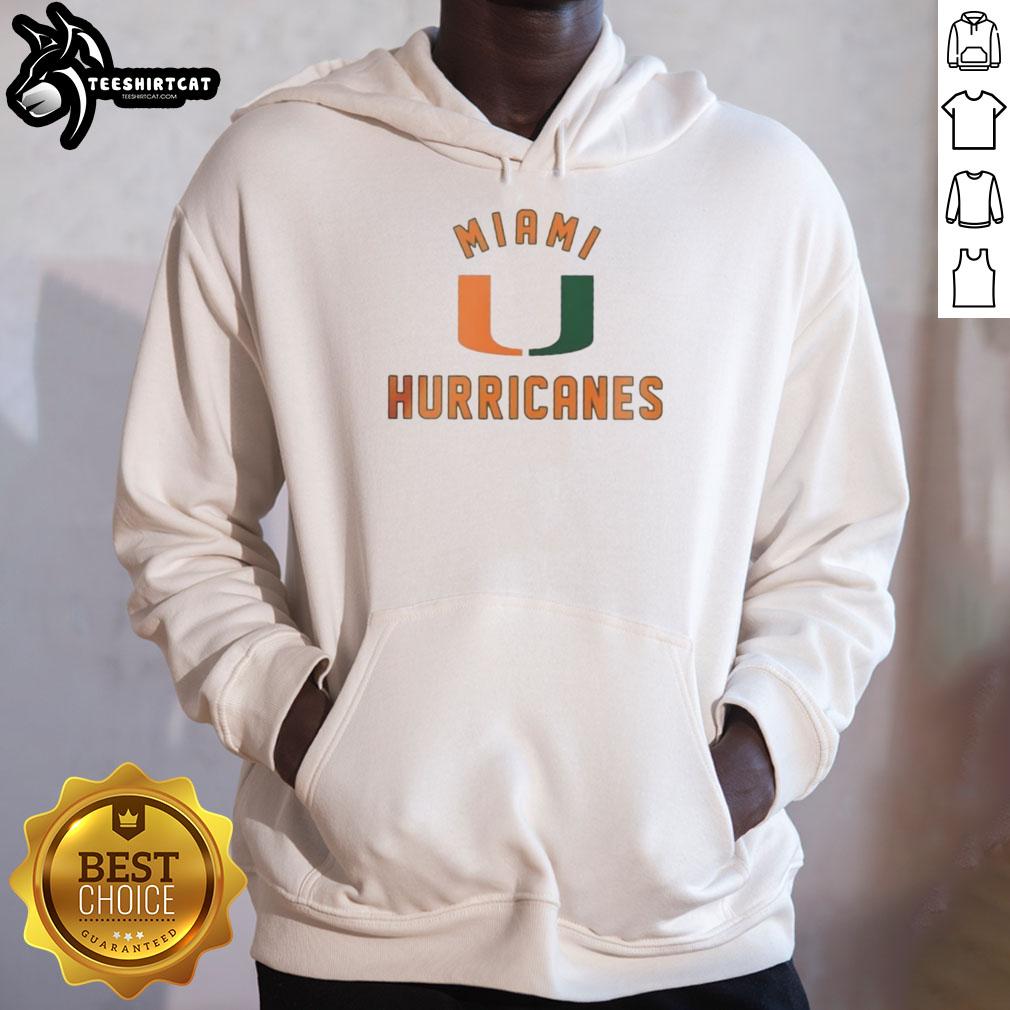 Stylish Nice Miami Hurricanes hoodie showcasing team colors and logo, perfect for fans supporting their favorite college team.