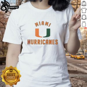 Stylish Miami Hurricanes ladies tee in vibrant colors, perfect for game day or casual wear, showcasing team spirit.