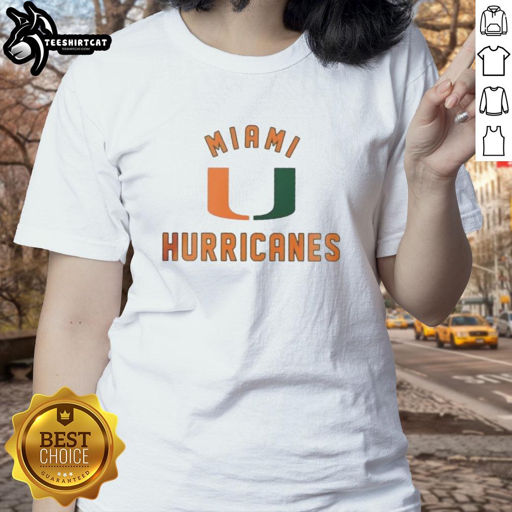 Stylish Miami Hurricanes ladies tee in vibrant colors, perfect for game day or casual wear, showcasing team spirit.