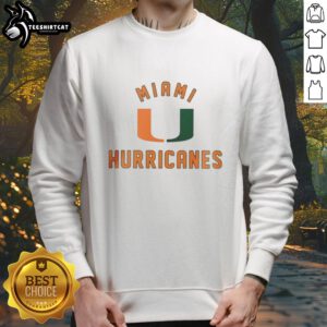 Stylish Nice Miami Hurricanes sweatshirt featuring vibrant colors and team logo, perfect for game day and casual wear.