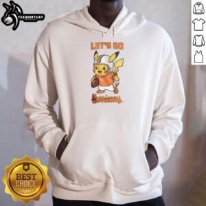 Nice Miami Hurricanes X Pikachu Let's Go Hoodie featuring vibrant colors and unique design for fans of both brands.