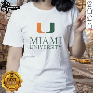 Nice Miami University ladies tee featuring vibrant school colors and stylish design, perfect for casual wear.