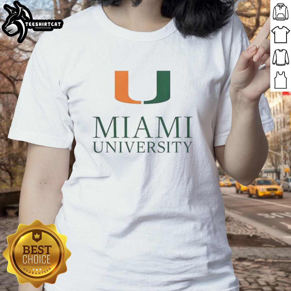 Nice Miami University ladies tee featuring vibrant school colors and stylish design, perfect for casual wear.