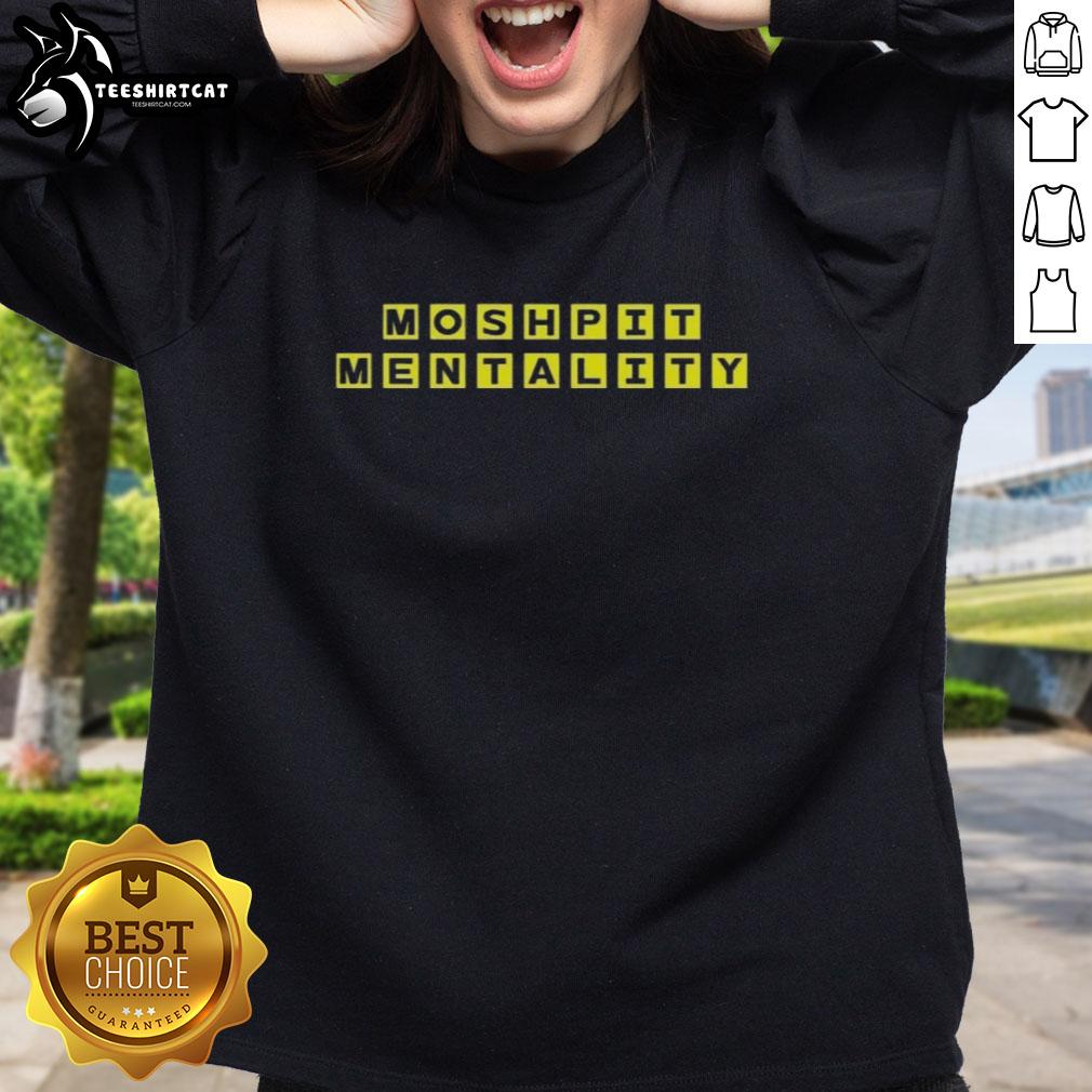 Original Jakob East Moshpit Mentality House Sweatshirt in black, featuring bold graphic design and comfortable fit.
