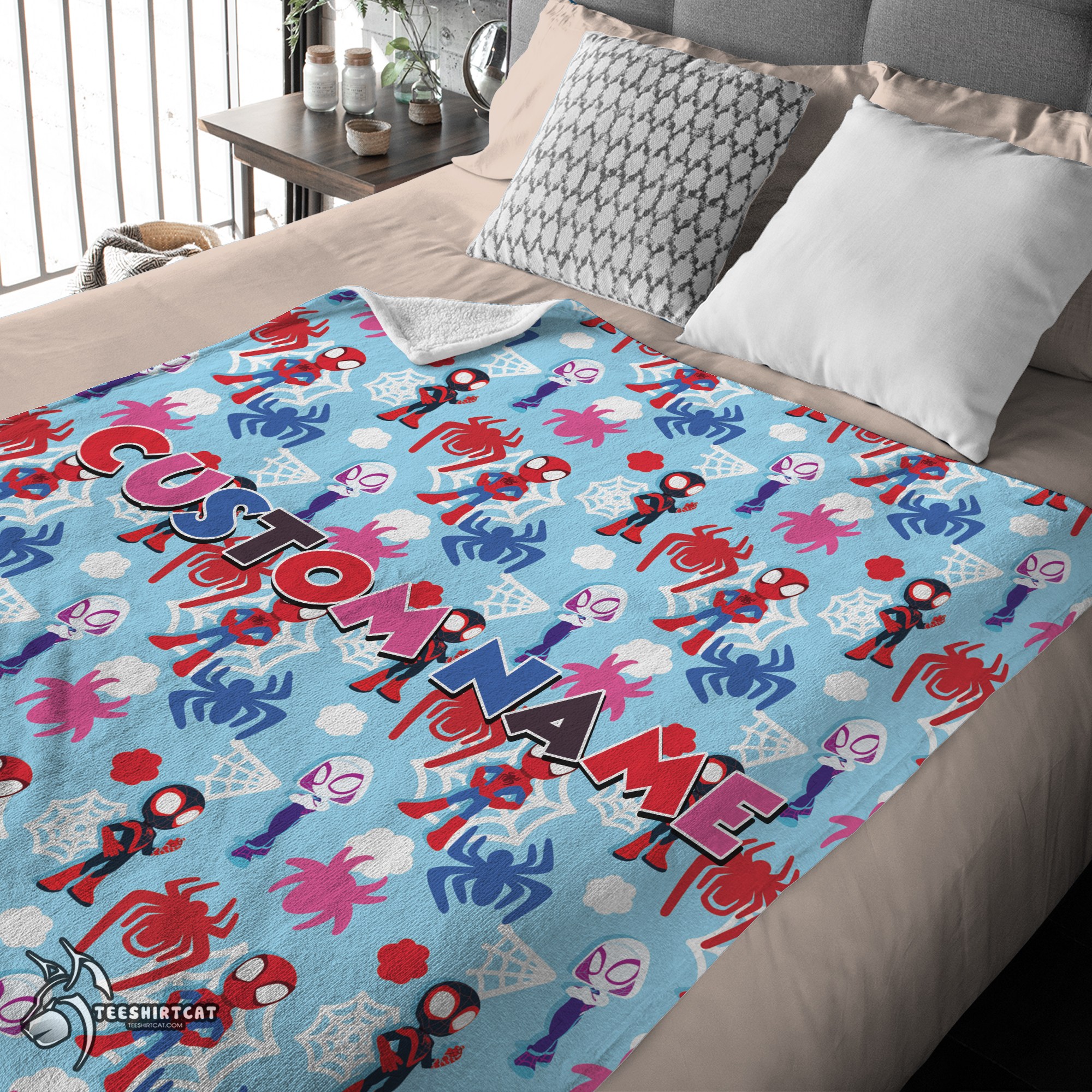 Pretty Marvel Superhero Spidey And His Amazing Friends Birthday Cute Blanket Fleece Customized Blanket - Image 4
