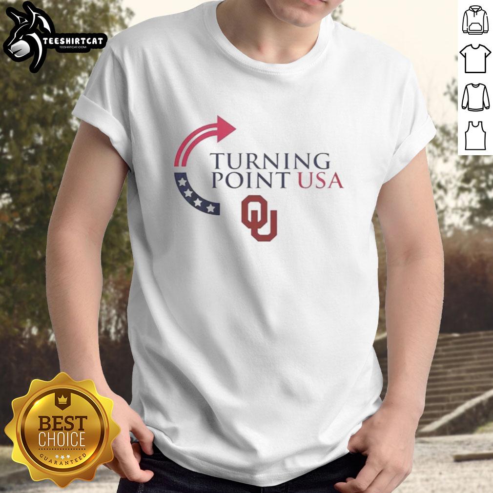 Premium Oklahoma Sooners X Freedom Turning Point USA Charlie Kirk T-Shirt featuring bold graphics and vibrant colors.