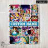 Pretty Disney Alice In Wonderland Adventure Collage Blanket Fleece Customized Blanket