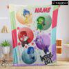 Pretty Disney Cartoon Inside Out Blanket Fleece Customized Blanket