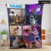 Pretty Disney Cartoon Wall-E And Eve Blanket Fleece Customized Blanket