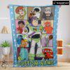 Pretty Disney Pixar Toy Story Buzz Lightyear With Friends Blanket Fleece Customized Blanket