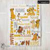 Pretty Disney Simba Timon Pumbaa The Lion King Blanket Fleece Customized Blanket